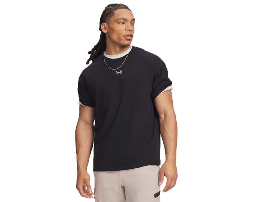 UA M HWT METAL LOGO SS