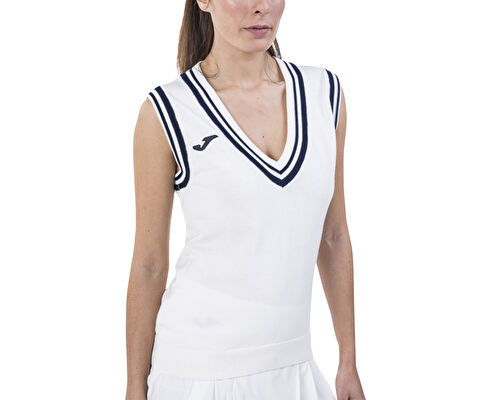 POLO TENIS 80 SLEEVELESS WHITE