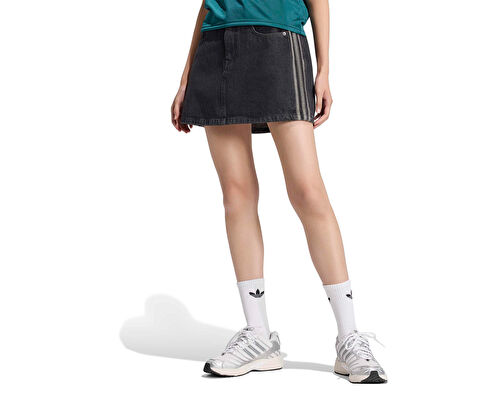 MID RISE DENIM SKIRT