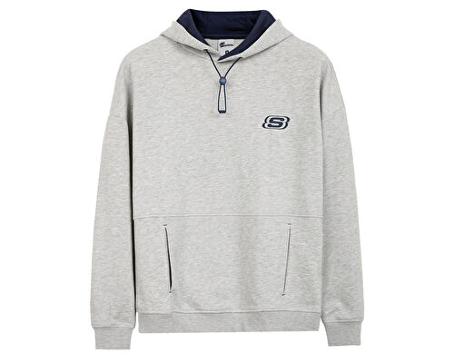 M Lw Fleece Pop Up Detailed Hoodie Sweatshirt
