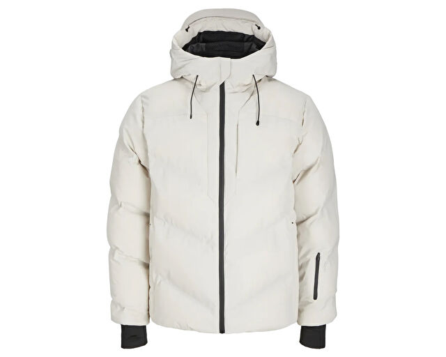 Jack Jones Erkek 12260482 Moonbeam Beyaz 12260482-MOONBEAM