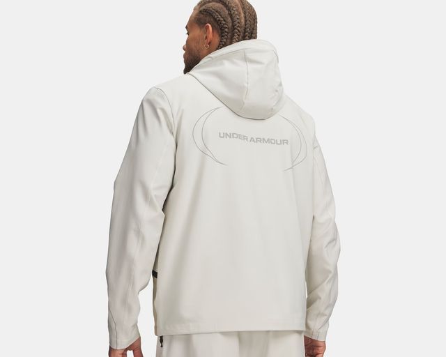 UNDER ARMOUR Erkek UA Unstoppable Woven Jacket Gri 6014621-014