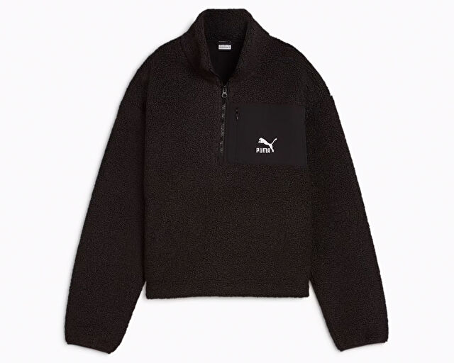 Puma Kadın Classics Winterized Half-Zip Siyah 62679601
