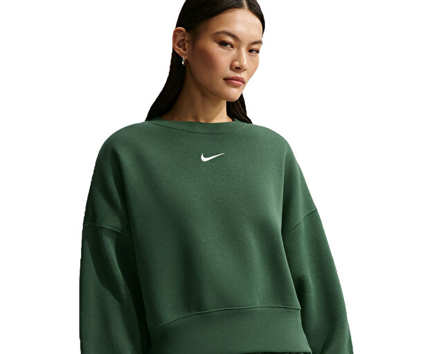 NIKE Kadın W NSW PHNX FLC OOS CREW Yeşil DQ5761-323 | Korayspor