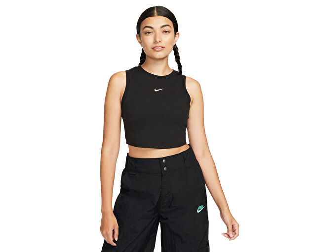 Nike Kadın W Nsw Essntl Rib Crp Tank Siyah FB8279-010