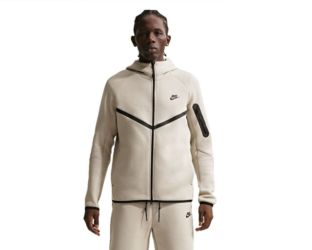 NIKE Erkek M NK TECH FLC FZ WR HOODIE Kahverengi HV0949-236