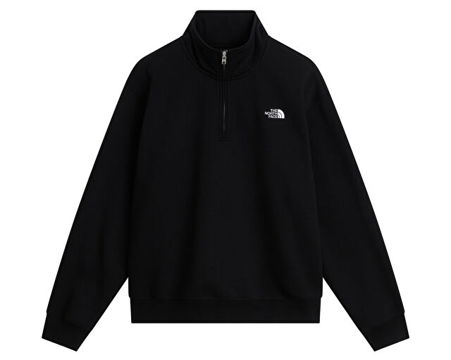 THE NORTH FACE Erkek M TNF ESSENTIAL SIMPLE DOME RLX 1/4 ZIP Siyah