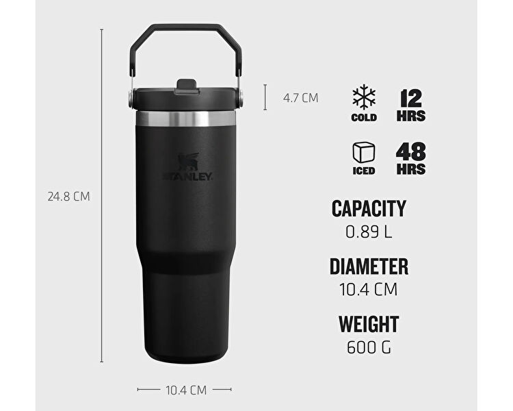 The IceFlow Flip Straw 2.0 Tumbler 0.89L