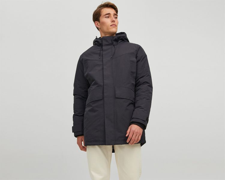 Jack Jones Erkek Jprbladamon Tech Parka Siyah 12214752-BLACK