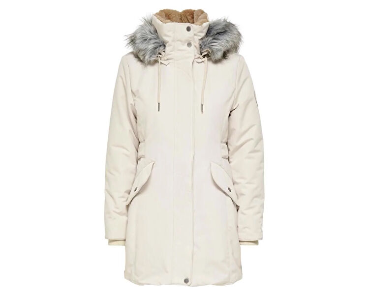 Only Kadın Onlnewpriska Parka Jacket Cc Otw Krem 15300627-PUMICE-STONE