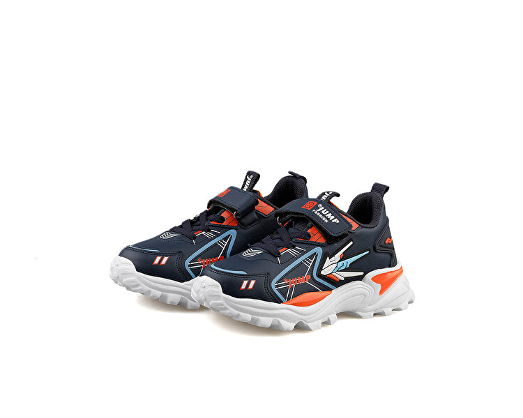 26982 P E Navy Neon Orange Baby Blue