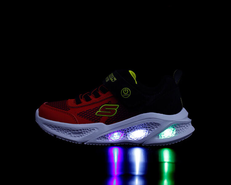 Skechers Çocuk Meteor-Lights - Krendox Kırmızı 401495L-RDBK