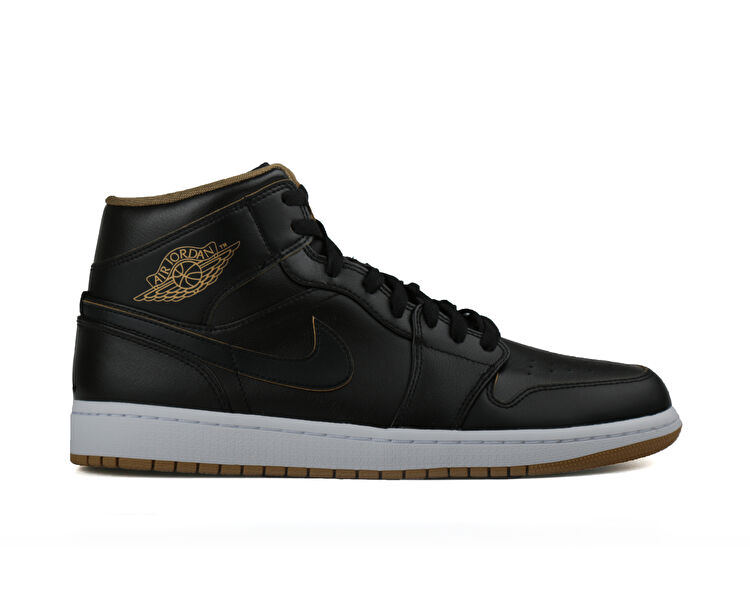 Nike Erkek Air Jordan 1 Mid Siyah 554724-042