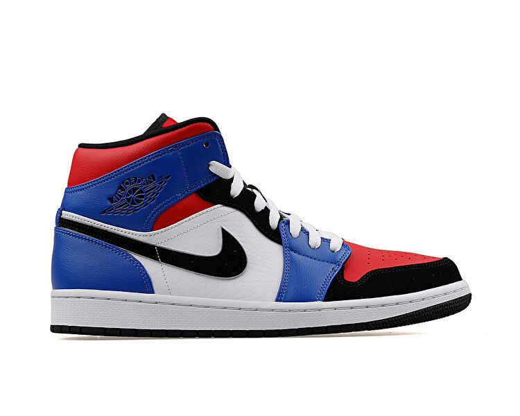 Air Jordan 1 Mid Erkek Nike Erkek Basketbol Ayakkabısı 554724-124