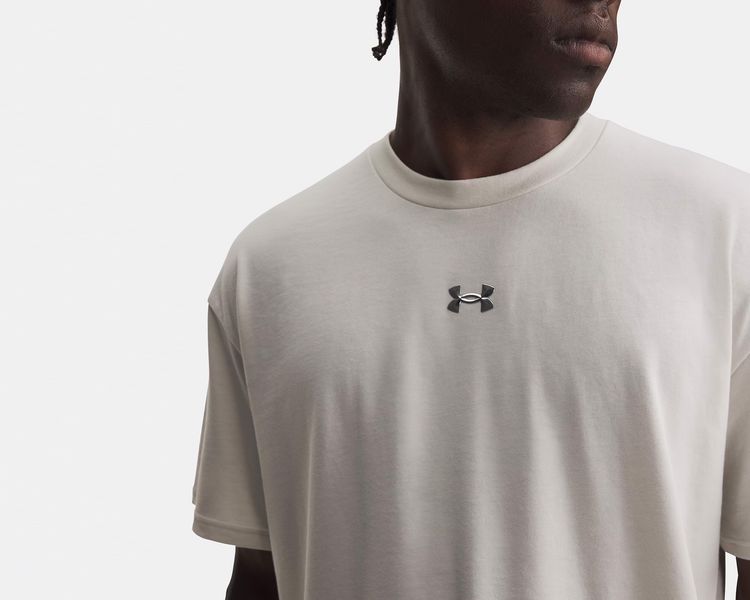 UA M HWT METAL LOGO SS