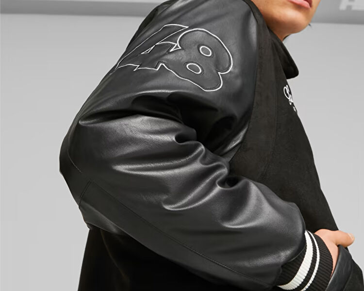 PUMA Erkek TEAM VARSITY JACKET Siyah 62178801 | Korayspor