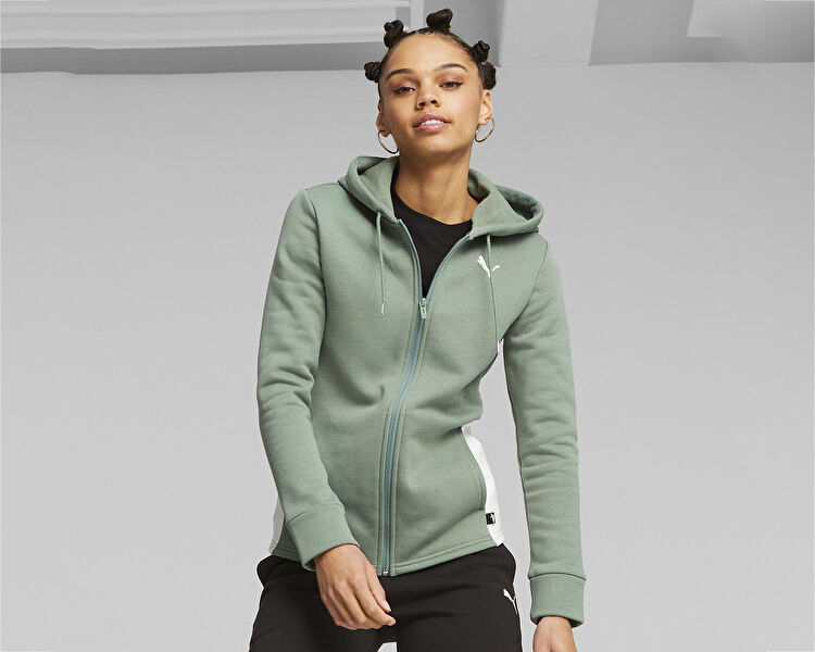 Puma Kadın Classic Hooded Tracksuit Fl Cl Yeşil 62263744