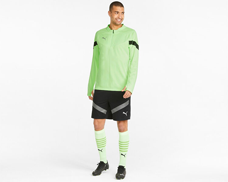 Teamfinal Training 1/4 Zip Top Erkek Puma Yeşil Erkek Futbol