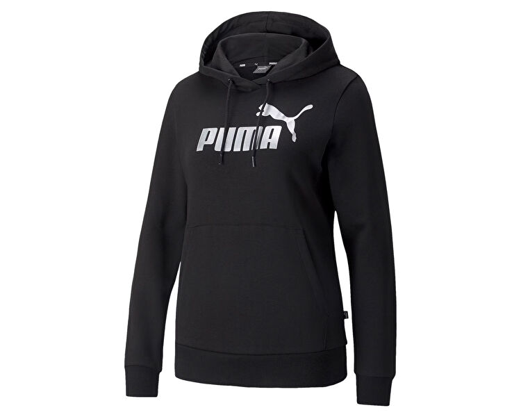 Ess+ Metallic Logo Hoodie