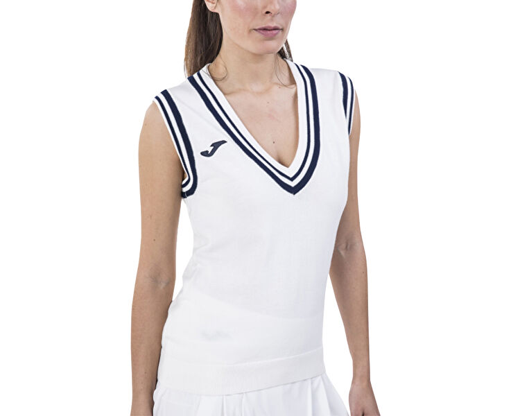POLO TENIS 80 SLEEVELESS WHITE