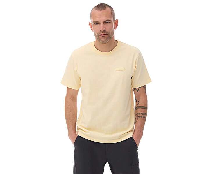COLUMBIA Erkek M COLUMBIA SILICON PRINT T-SHIRT Krem 9110801125