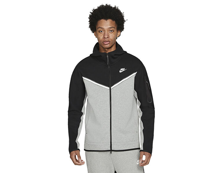 Nike Erkek M Nsw Tch Flc Hoodie Fz Wr Gri CU4489-016
