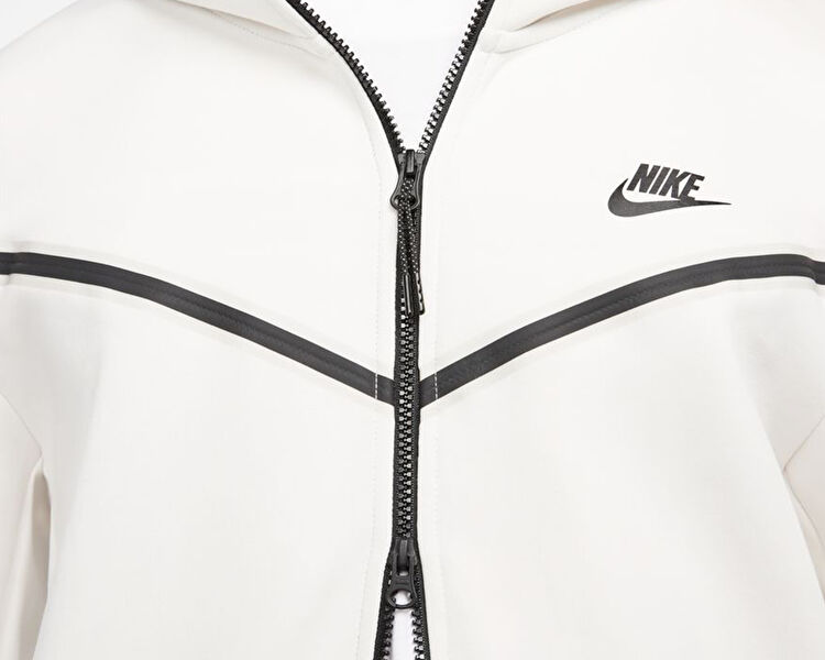 Nike Erkek M Nsw Tch Flc Hoodie Fz Wr Beyaz CU4489-030