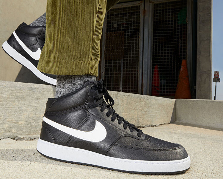 NIKE　スニーカー Nike Erkek Court Vision Mid Next Nature Siyah DN3577-001