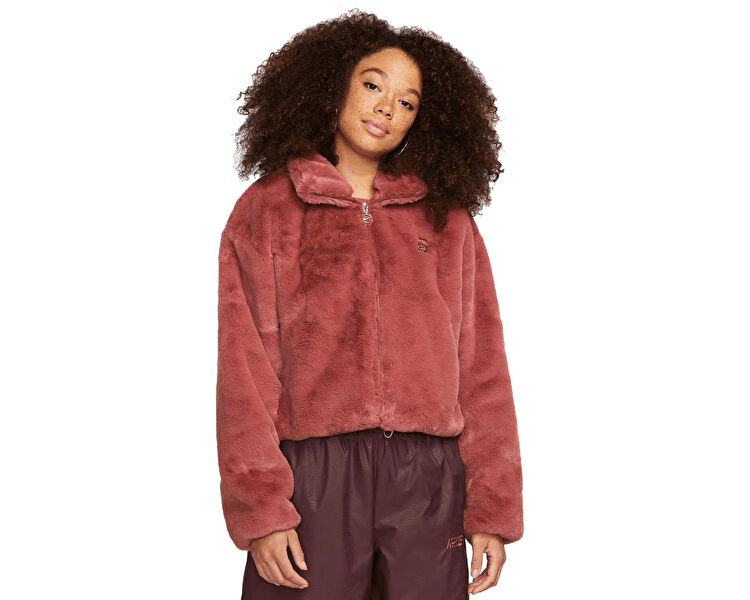 Nike Kadın W Nsw ic Cozy Fz Jkt Mmbr Kırmızı DV5139-691