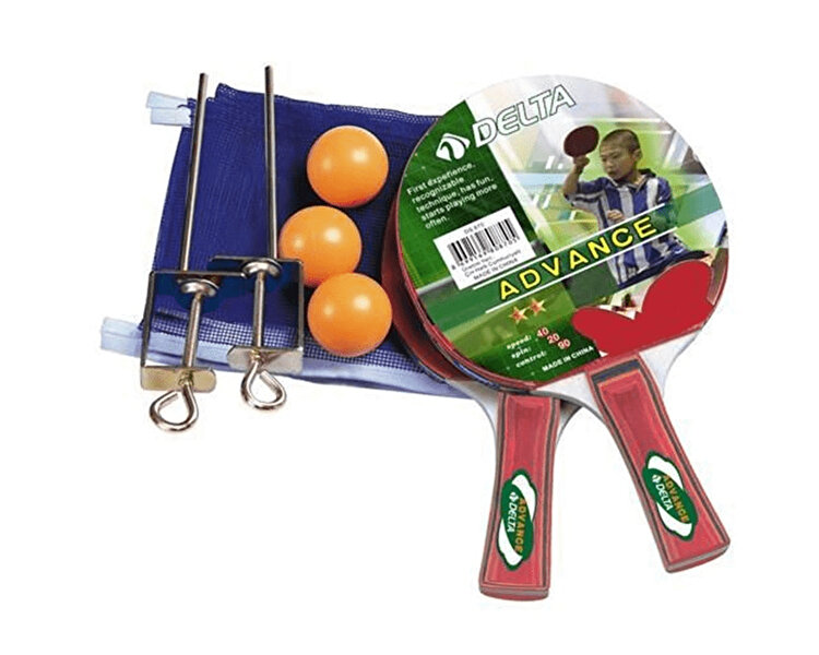 MASA TENISI SETI - 2 RAKET 3 TOP AG DEMIR 2 YILDIZ