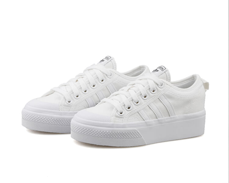 adidas gazelle silver green womens Nizza Platform Mid W – gravitypope main image 1