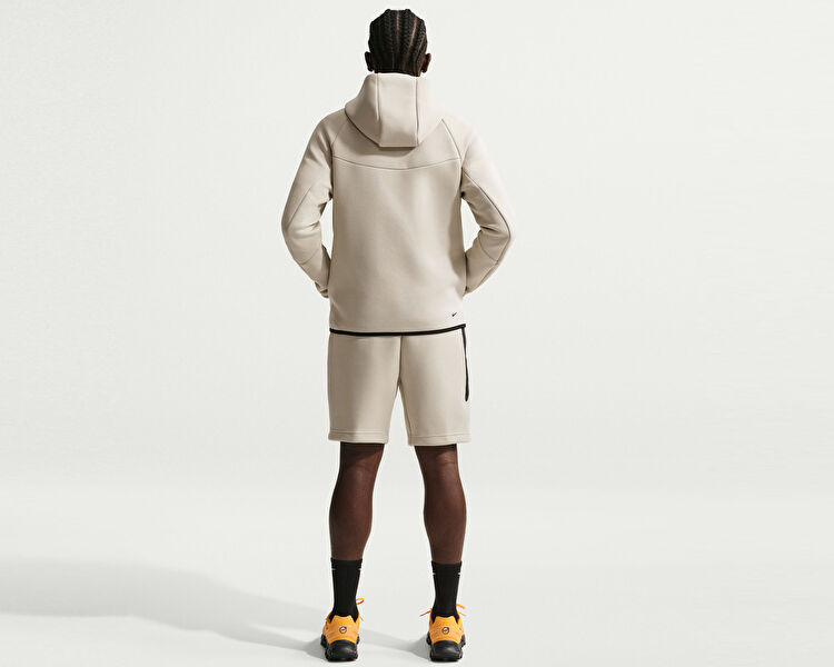 NIKE Erkek M NK TECH FLC FZ WR HOODIE Kahverengi HV0949-236