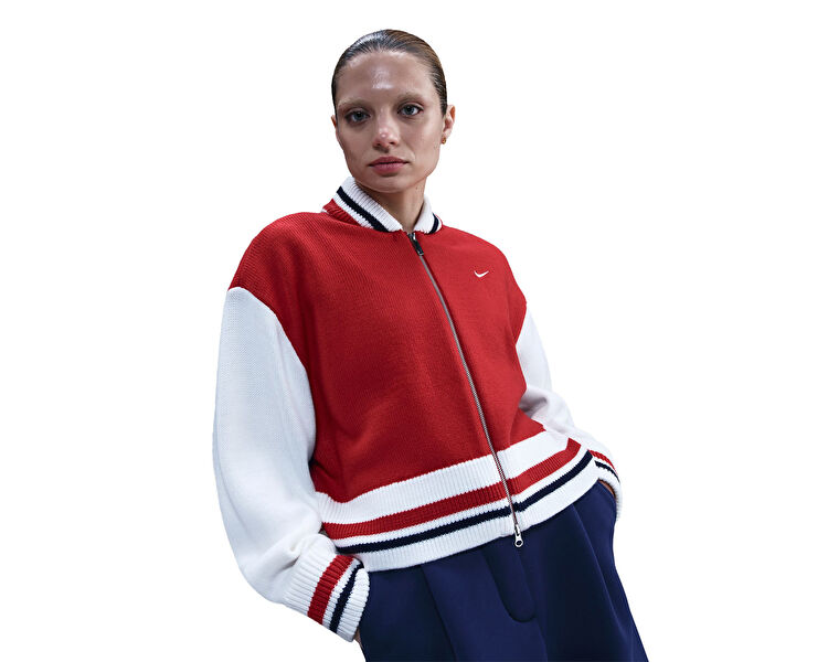 NIKE Kadın W NSW CARDIGAN STREET Kırmızı HV2494-657 | Korayspor