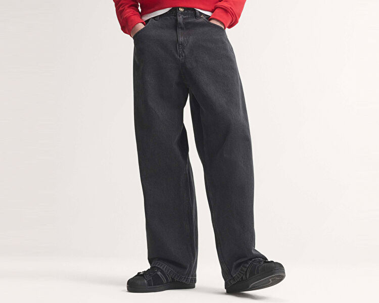 SST DENIM JEANS MID-RISE STRAIGHT LEG