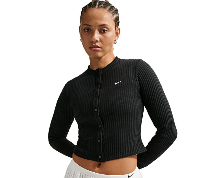 W NSW CHILL KNT WIDE RIB CARDI