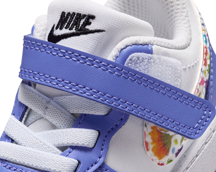 NIKE Unisex Çocuk COURT BOROUGH LOW FL (TD) Beyaz IQ0877-100