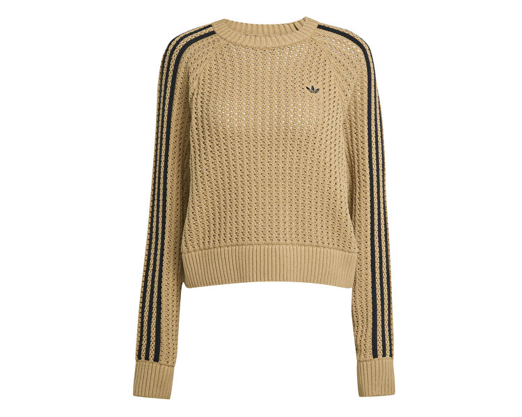 くーみん ADIDAS Kadın KNITTED CREW Kahverengi JX5248 | Korayspor