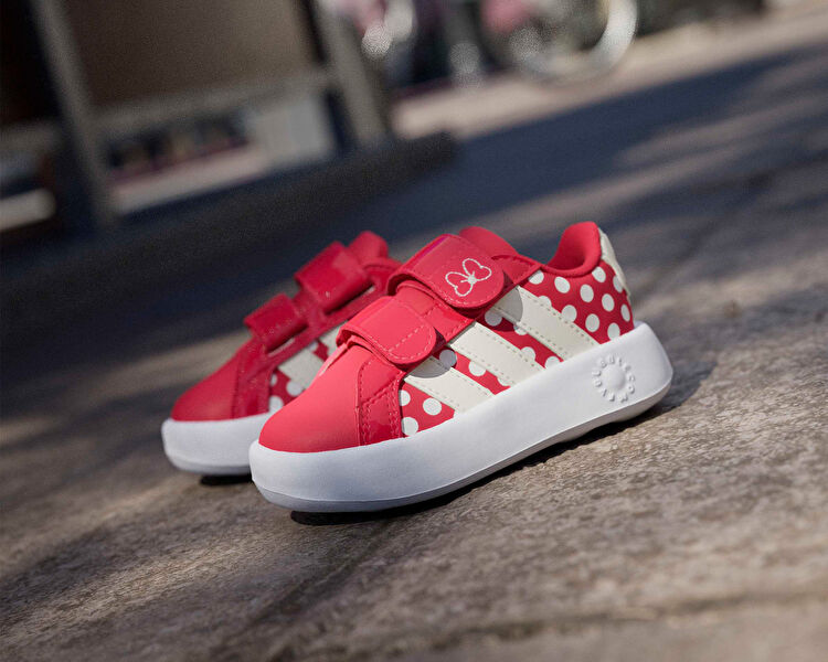 Disney - koguma123 ADIDAS Unisex Çocuk GRAND COURT DISNEY MINNIE MOUSE CF I Kırmızı