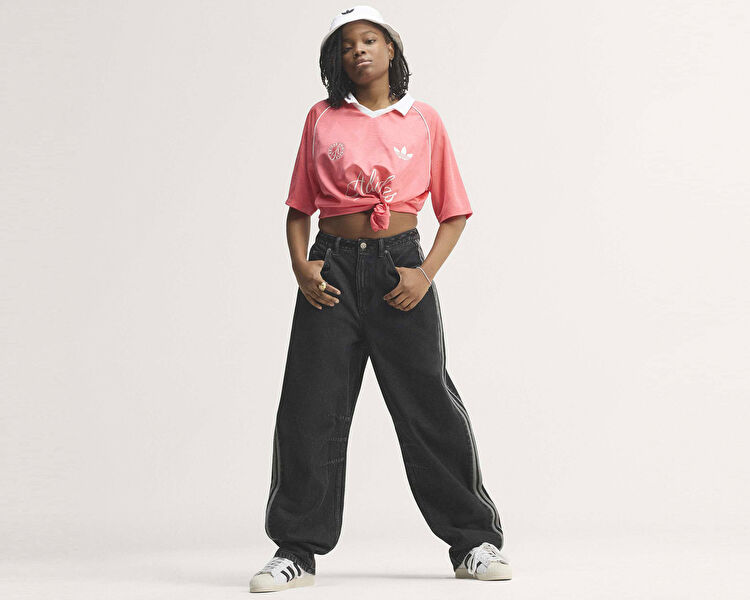 HIGH RISE BARREL LEG DENIM PANT