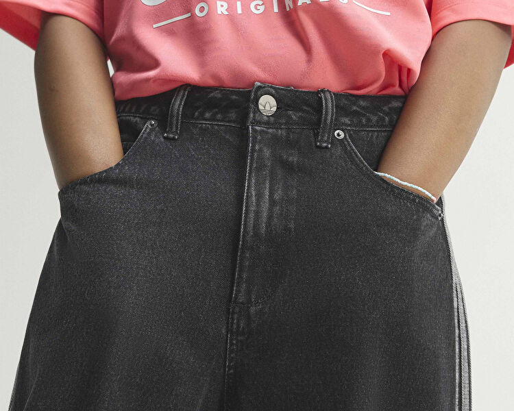 HIGH RISE BARREL LEG DENIM PANT