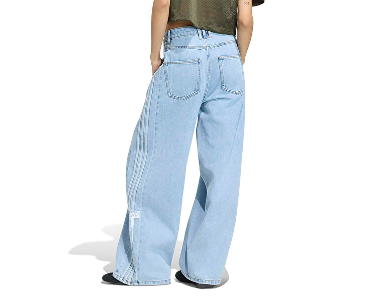 ADIBREAK MID-RISE WIDE-LEG DENIM PANT