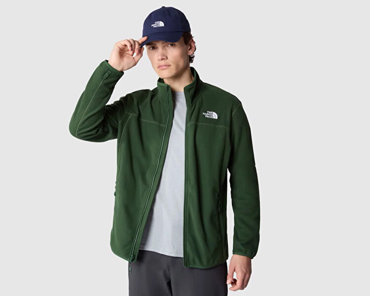 The North Face Erkek M 100 Glacier Full Zip Yeşil NF0A855XI0P1