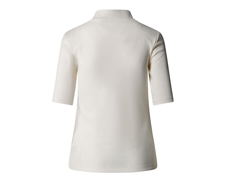 W S/S MOCK NECK SLIM TEE