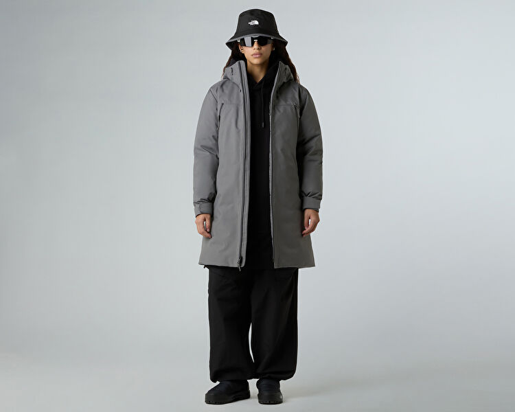 THE NORTH FACE Kadın W MTN RANGE DOWN PARKA Gri NF0A89VN0UZ1