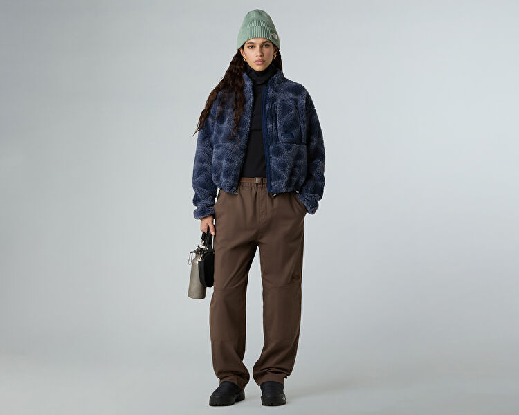 THE NORTH FACE Kadın W EXTREME PILE FZ JACKET 2 -PRINT Lacivert