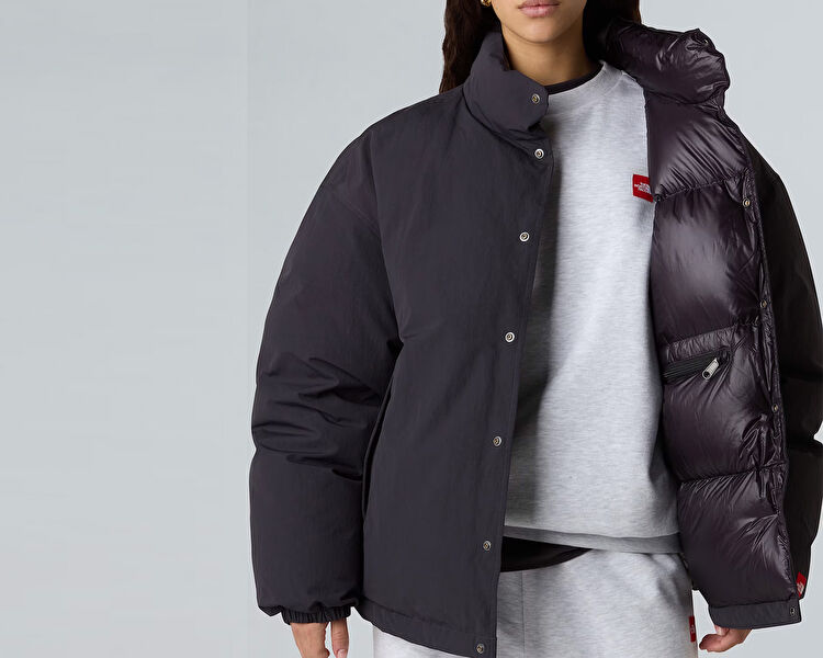 M TNF RED BOX DOWN JACKET