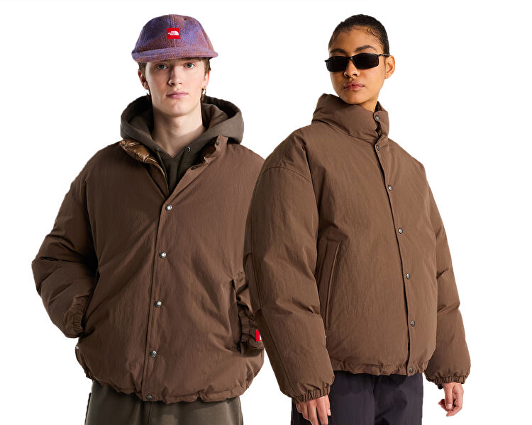 M TNF RED BOX DOWN JACKET