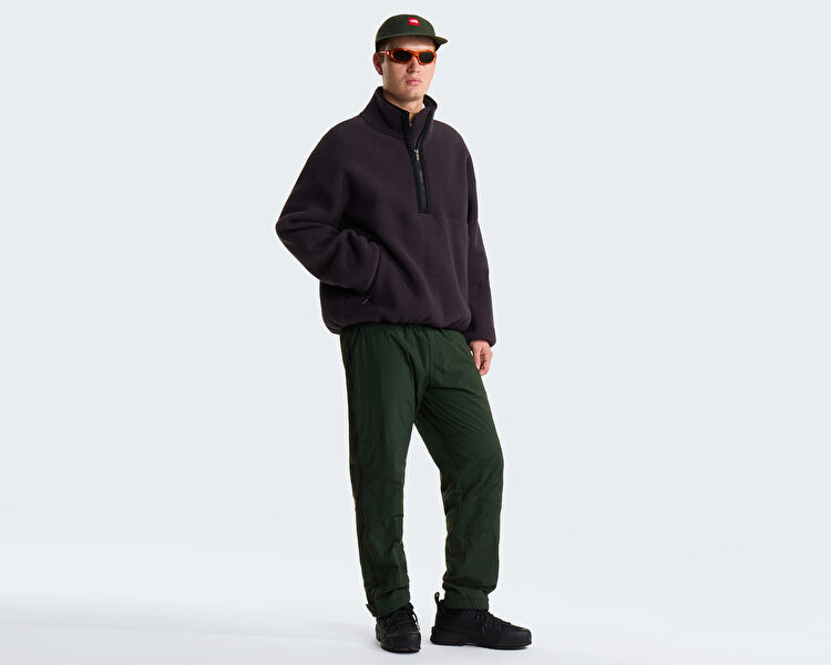 M TNF RED BOX 1/2 ZIP FLEECE