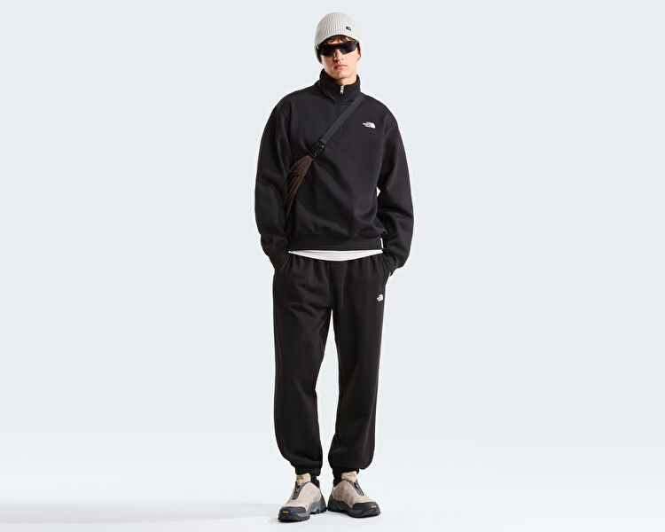 THE NORTH FACE Erkek M TNF ESSENTIAL SIMPLE DOME RLX 1/4 ZIP Siyah