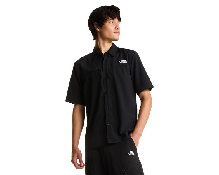 THE NORTH FACE Erkek M PACKABLE SHORT SLEEVE SHIRT Siyah